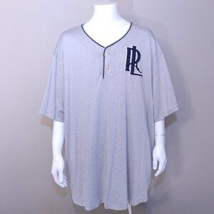POLO SPORT Ralph Lauren VINTAGE BASEBALL JERSEY 4XL XXXXL BIG & TALL 4XB Vtg 00s